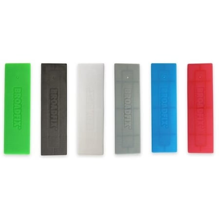 Nuvo Iron Broadfix Flat Plastic Shims Assorted Thickness, 60PK FS60A-US